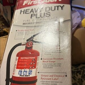 First Alert Red Heavy Duty Fire Extinguisher
